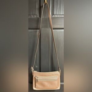 Relic Brand Rose Gold Metallic Faux Leather Crossbody Purse